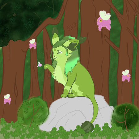 An art piece I did for free of someone's OC.