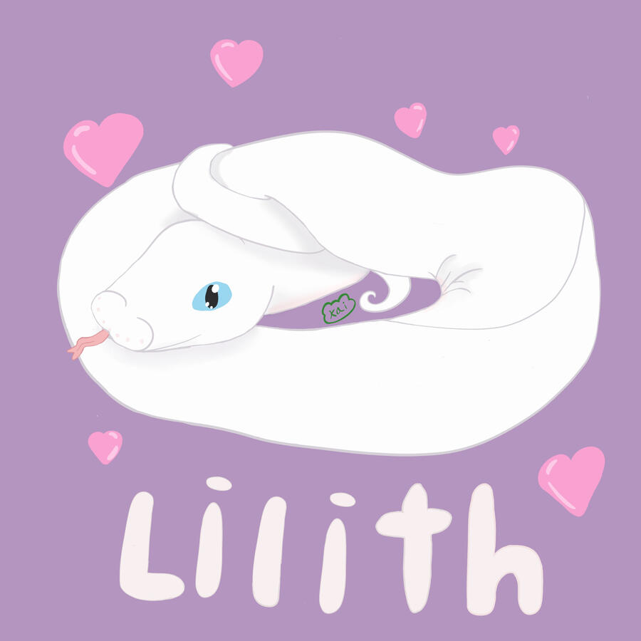 Lilith - A piece commissioned by someone of their pet ball python