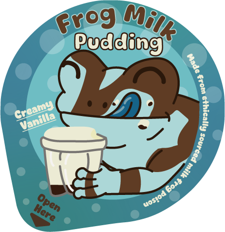 Lid design for a squishy pudding keychain