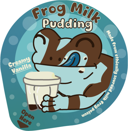 Lid design for a squishy pudding keychain