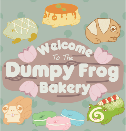 My first collection! Bread and pastry themed frogs