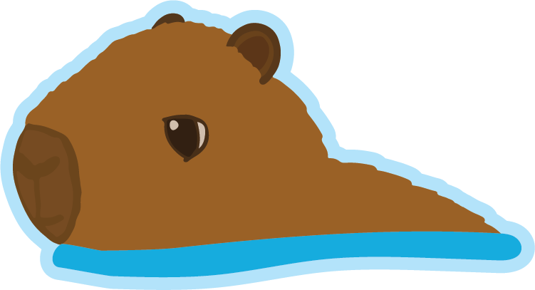 Headshot of my character "Barry the Capybara"